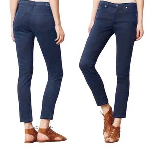 AG Stevie Ankle Slim Straight Jeans Size 26 Dark Wash